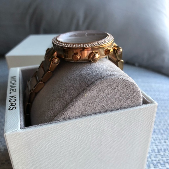 Michael Kors Rose Gold Swarovski Crystal Watch - Picture 6 of 8